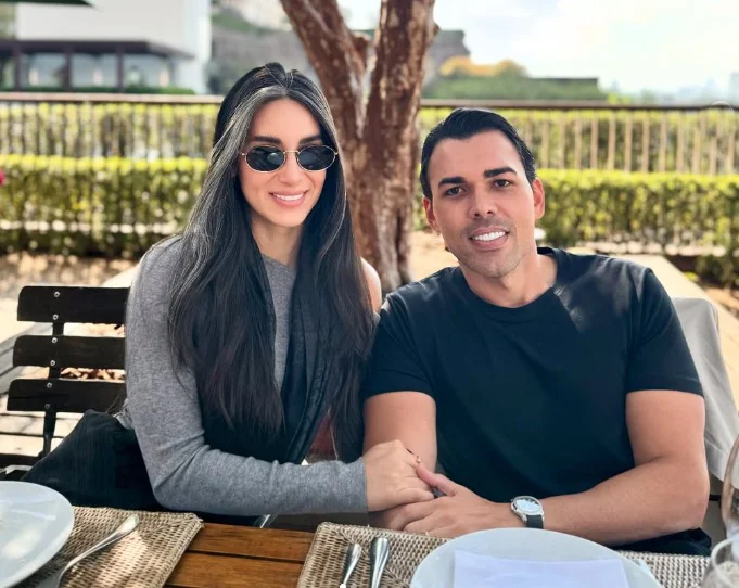 Thayres e o esposo Danillo