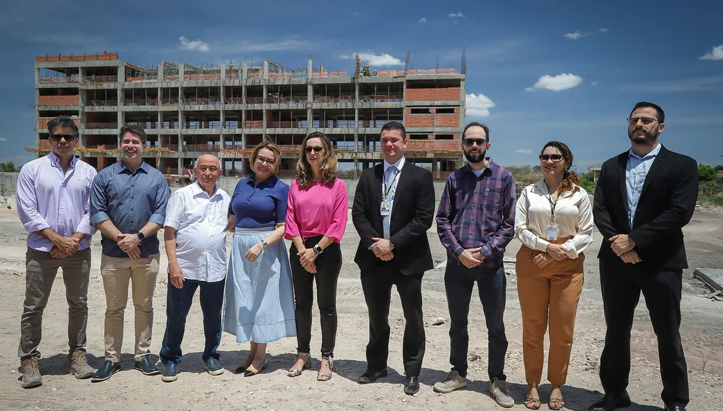 Visita às futuras instalações da PF