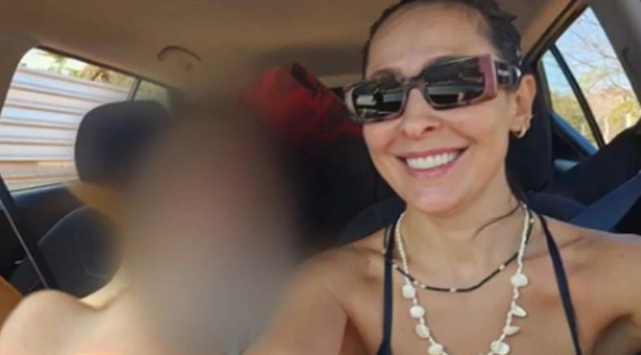 Ana Beatriz Gori e o filho