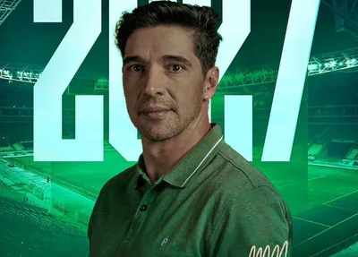 Anúncio da renovação do técnico Abel Ferreira
