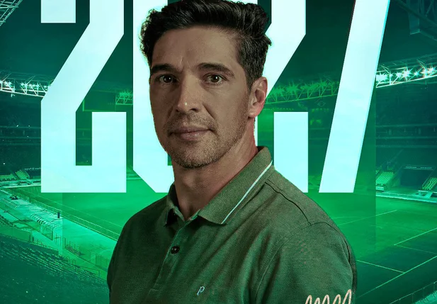 Anúncio da renovação do técnico Abel Ferreira