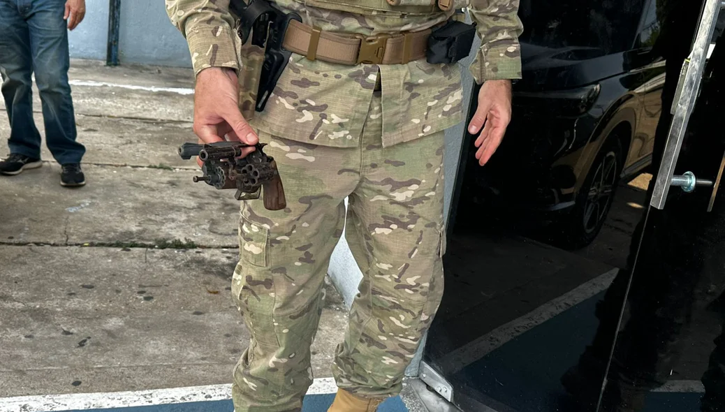 Arma de fogo apreendida pela PM