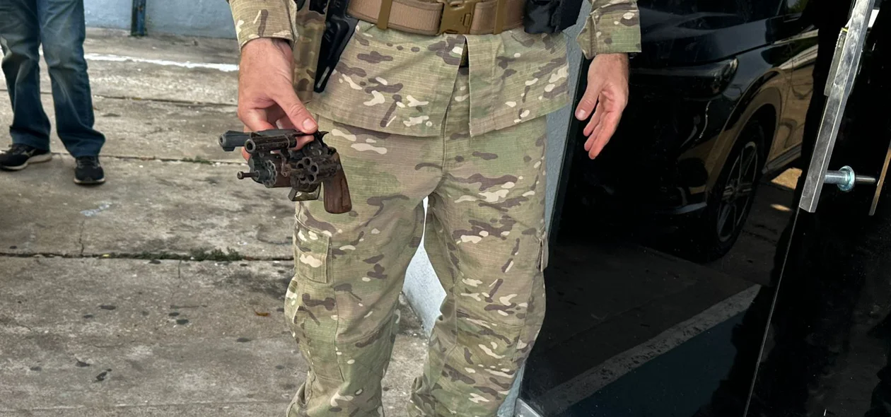 Arma de fogo apreendida pela PM
