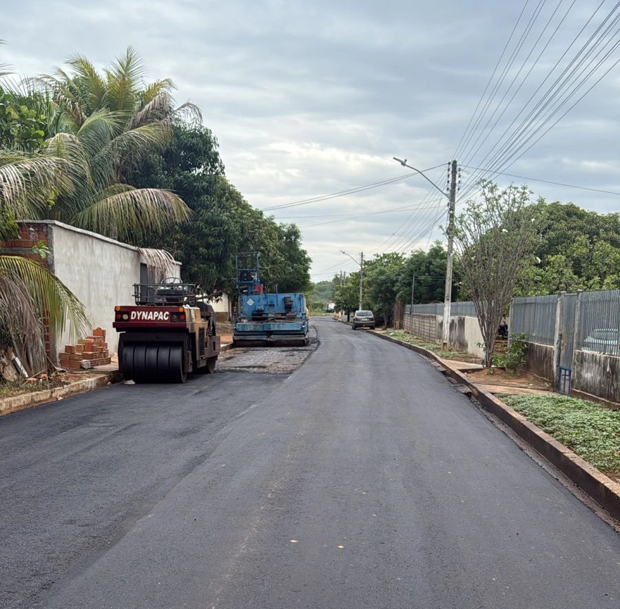 Asfaltamento em Jardim do Mulato