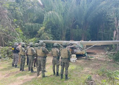 Avião da Venezuela foi interceptado pela FAB em Terra Yanomami
