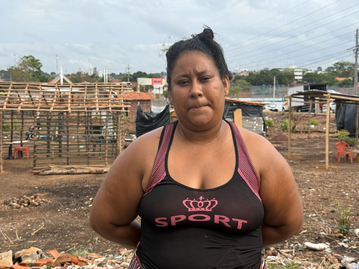 Camila Araújo ocupava o terreno há 23 dias