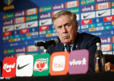 Carlo Ancelotti, técnico da Seleção Brasileira