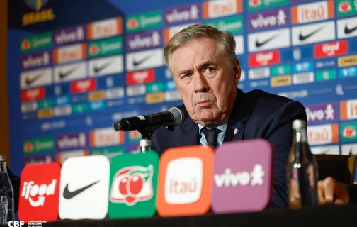 Carlo Ancelotti, técnico da Seleção Brasileira