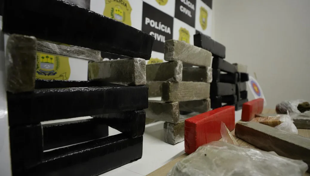 Cerca de 50 quilos de maconha foram apreendidos