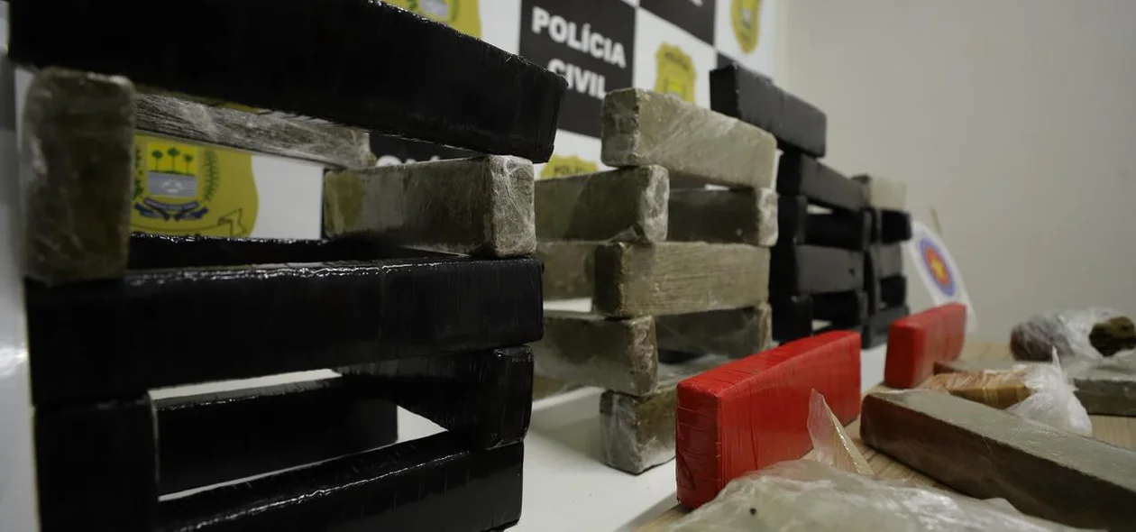 Cerca de 50 quilos de maconha foram apreendidos