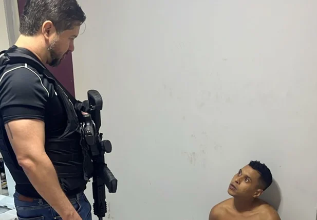 Cleovitor Leal do Nascimento preso pelo DENARC