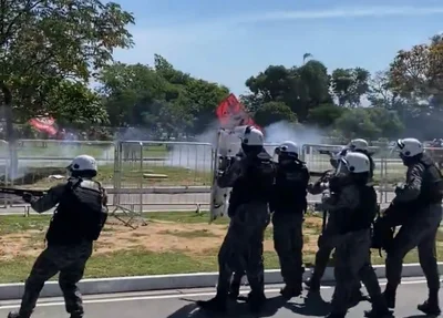 Conflito com a Polícia Militar durante o AeroFla