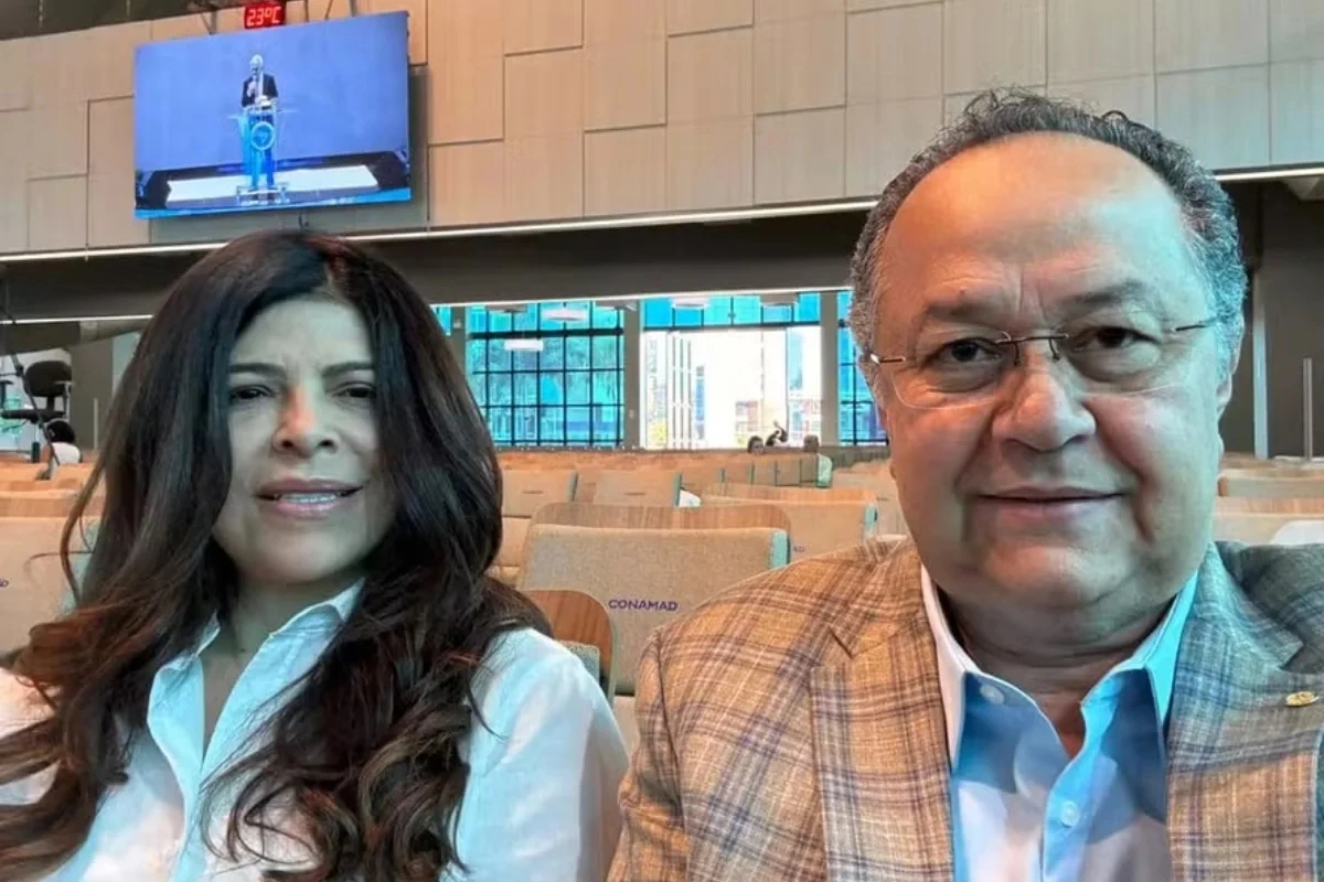 Deputada Ana Lúcia e o deputado Silas Câmara