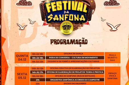 Dom Inocêncio realiza 7ª edição do Festival da Sanfona com três dias de programação cultural