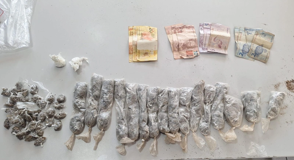 Droga apreendida durante a operação do DHPP
