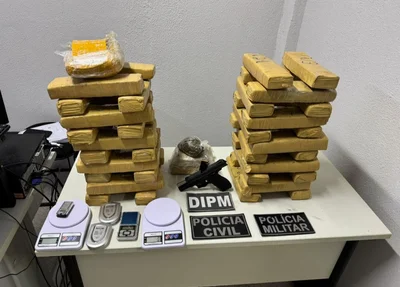 Drogas apreendidas pela Polícia Civil