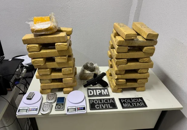 Drogas apreendidas pela Polícia Civil