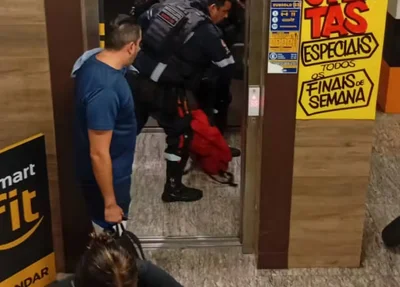 Ela foi socorrida ainda no local e recebeu atendimento