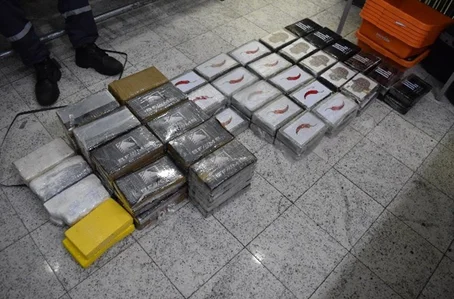 Entorpecentes apreendidos pela Polícia Federal no Aeroporto de Guarulhos