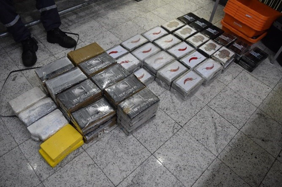 Entorpecentes apreendidos pela Polícia Federal no Aeroporto de Guarulhos