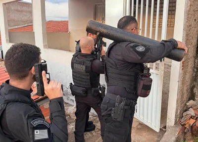Equipes do DRACO em operação no município de Santa Cruz do Piauí