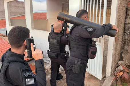 Equipes do DRACO em operação no município de Santa Cruz do Piauí