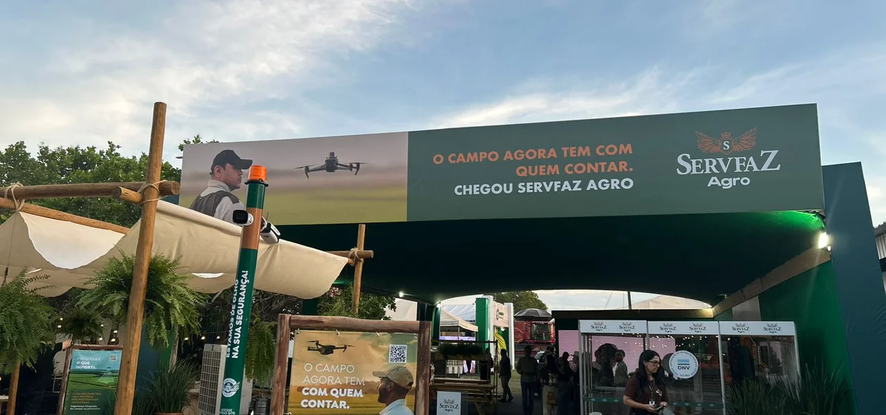 Estande na Expoapi montato pela ServFaz