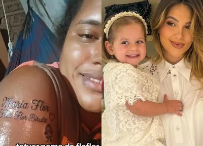 Fã de Virginia Fonseca tatua nome da filha da influenciadora