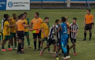 Filho do goleiro Bruno e Eliza Samudio briga durante jogo