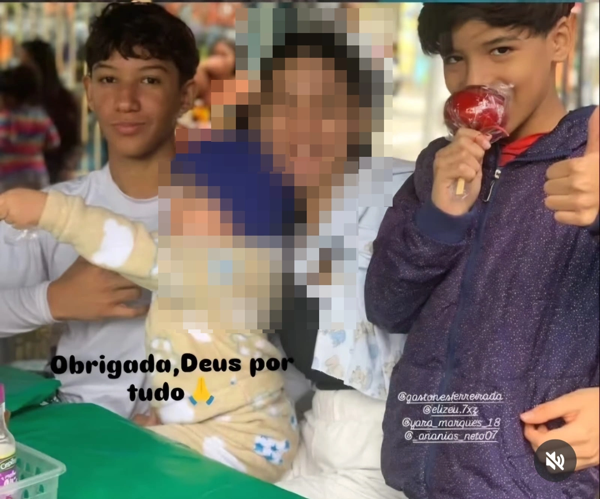 Filhos do casal, Elizeu Marques e Ananias Marques