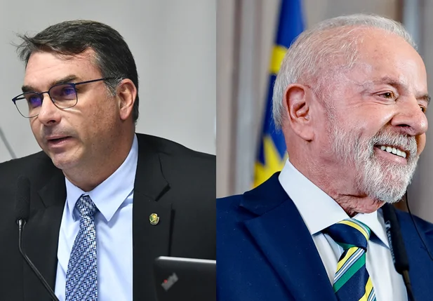 Flávio Bolsonaro e Lula