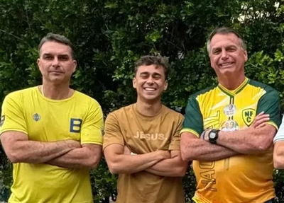 Flávio Bolsonaro, Nikolas Ferreira e Jair Bolsonaro