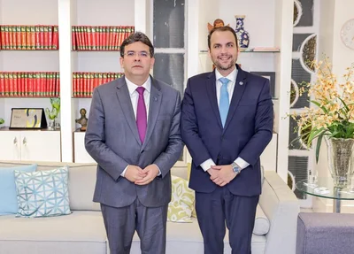 Governador Rafael Fonteles e advogado Mário Basílio
