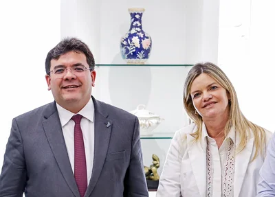 Governador Rafael Fonteles e deputada Gracinha Mão Santa