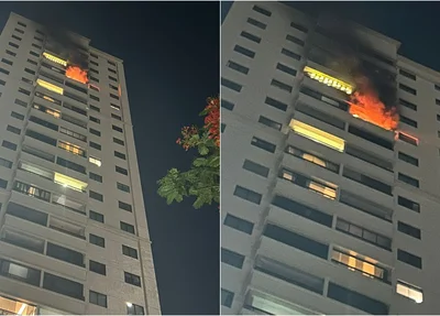 Incêndio atinge apartamento no bairro Monte Castelo em Teresina