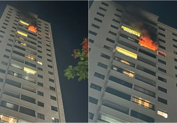 Incêndio atinge apartamento no bairro Monte Castelo em Teresina