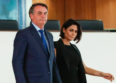 Jair Bolsonaro e Michelle Bolsonaro