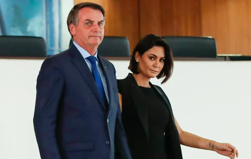 Jair Bolsonaro e Michelle Bolsonaro