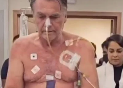 Jair Bolsonaro no hospital