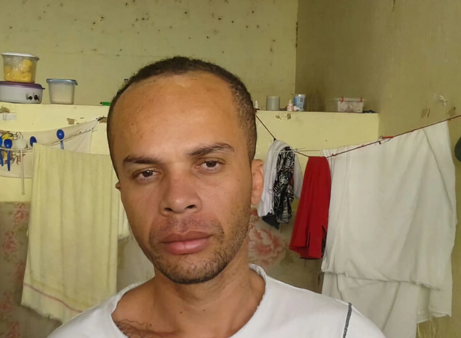 Joabe da Silva Aguiar na época em que foi preso, em 2015