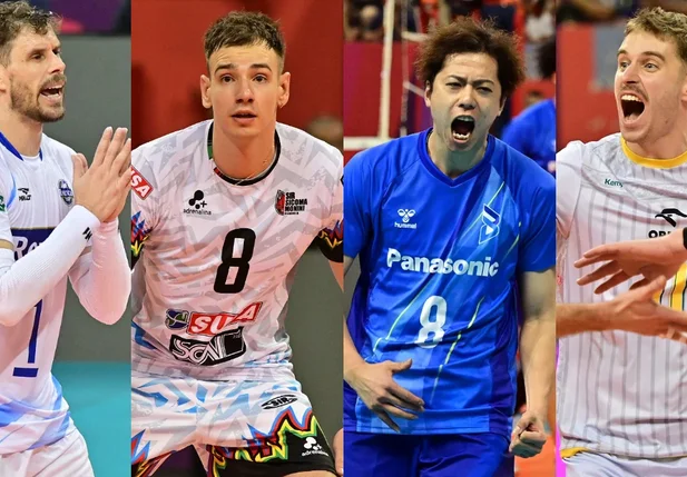 Jogadores de Campinas, Perugia, Osaka e Warta no Mundial de Clubes Masculino de Vôlei