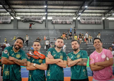 Jogadores do Atlético Piauiense são bicampeões do Brasileiro de Futsal