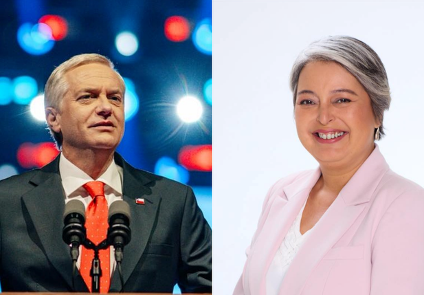 Jose Antonio Kast e Jeannette Jara