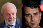 Lula e Flávio Bolsonaro