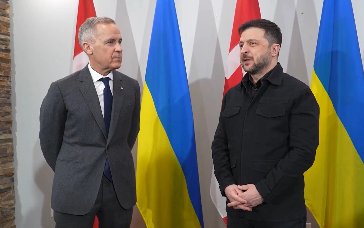 Mark Carney e Volodymyr Zelensky