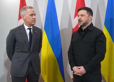 Mark Carney e Volodymyr Zelensky