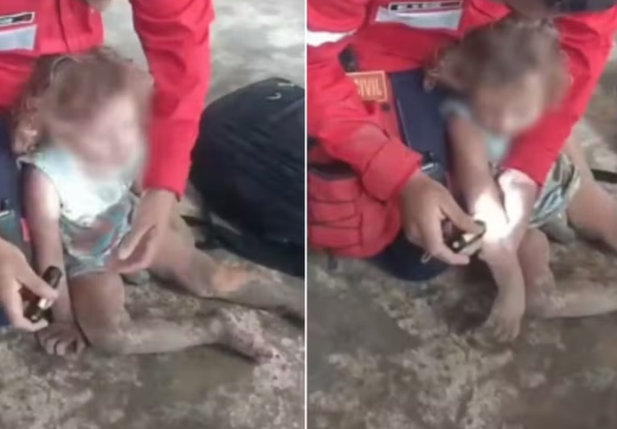 Menino de 2 anos sai de casa sem a família perceber