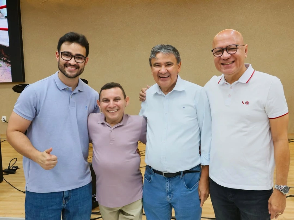 Ministro Wellington Dias, Vinícius Dias, Mauro Eduardo e Franzé Silva