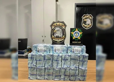 Montante apreendido durante a ação.