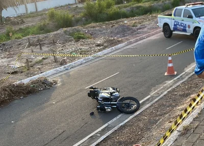 Motocicleta utilizada na fuga da dupla